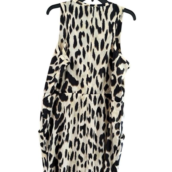 Calvin Klein Black and Cream Animal Print Mini Dress - Picture 9 of 9